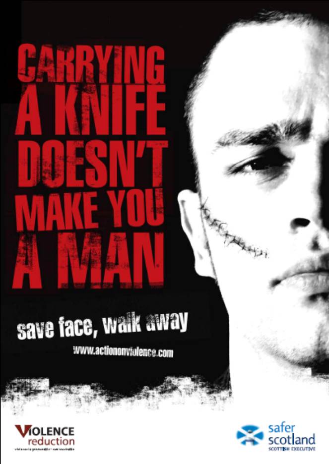Carrying a knife doesn't make you a man
